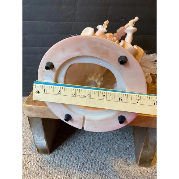 Vintage Ray Chia Collection Pink Angel Play Violin Statue 15.5” Tall Home Decor - Picture 12 of 12